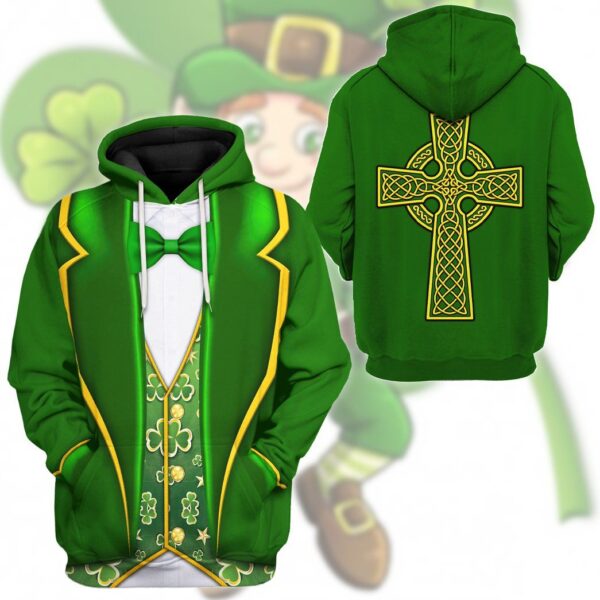 Gearhuman 3D St Patrick Costume Custom Tshirt Hoodie Apparel GW010210 3D Apparel