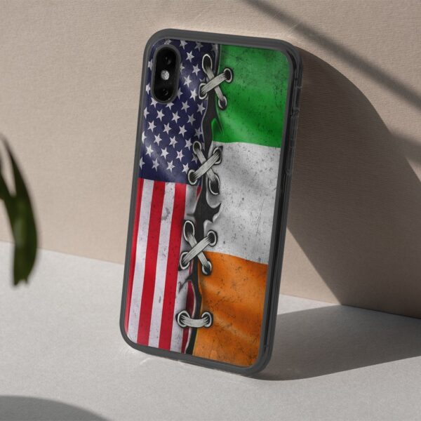 Gearhuman 3D St Patrick Day Flag Custom Phonecase GB26024 Glass Phone Case