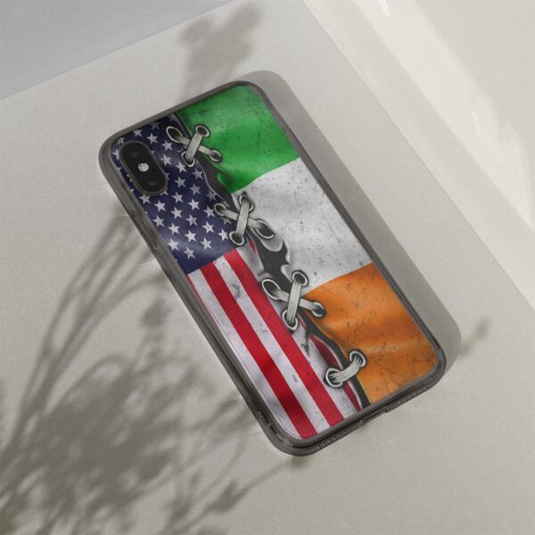 Gearhuman 3D St Patrick Day Flag Custom Phonecase GB26024 Glass Phone Case