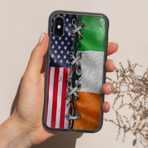 Gearhuman 3D St Patrick Day Flag Custom Phonecase GB26024 Glass Phone Case