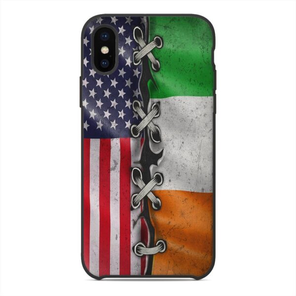 Gearhuman 3D St Patrick Day Flag Custom Phonecase GB26024 Glass Phone Case Iphone X
