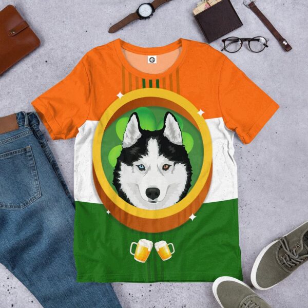 Gearhuman 3D St Patrick Day Husky Tshirt Hoodie Apparel GB26026 3D Apparel
