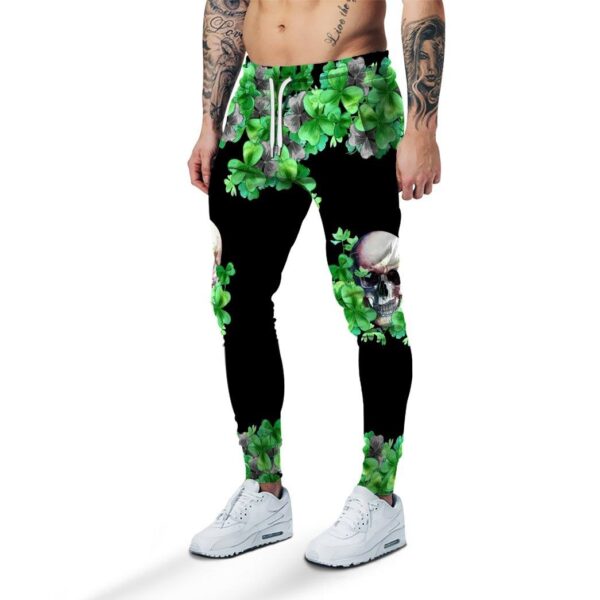 Gearhuman 3D St Patrick Day Shamrock Skull Sweatpants GB25026 Sweatpants Sweatpants S