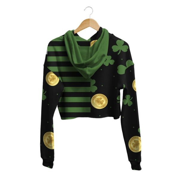 Gearhuman 3D St Patrick Lucky Paddystripes Crop Hoodie GK230214 Crop Hoodie