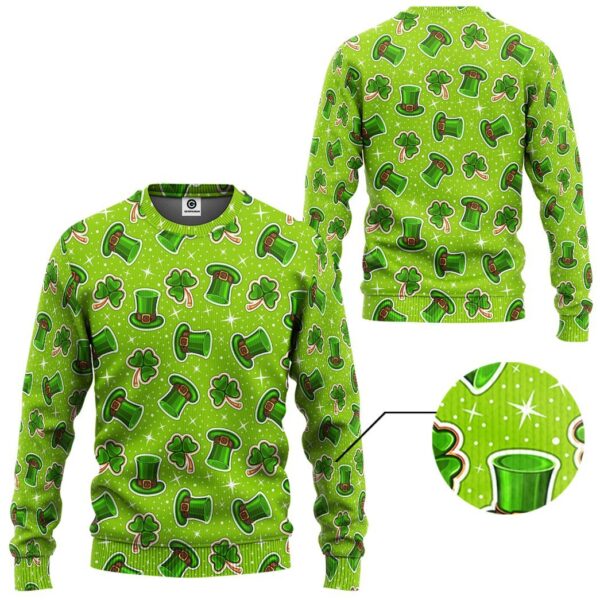 Gearhuman 3D St Patrick Pattern Tshirt Hoodie Apparel GB220227 3D Apparel
