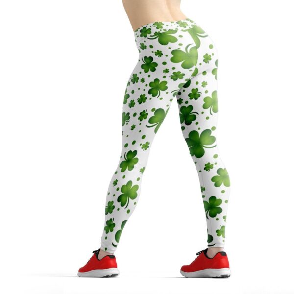 Gearhuman 3D St Patrick Shamrock White Legging GK180210 Leggings