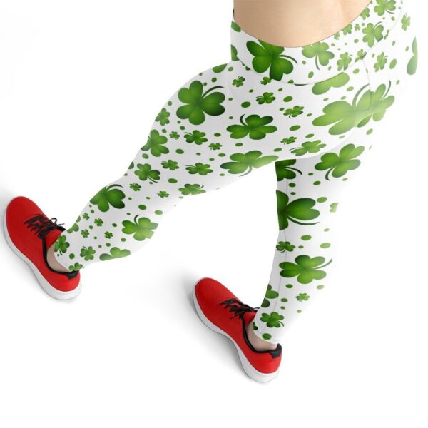 Gearhuman 3D St Patrick Shamrock White Legging GK180210 Leggings