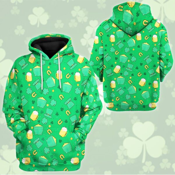 Gearhuman 3D St Patrick Suit Custom Tshirt Hoodie Apparel GK19027 3D Apparel