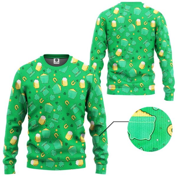 Gearhuman 3D St Patrick Suit Custom Tshirt Hoodie Apparel GK19027 3D Apparel