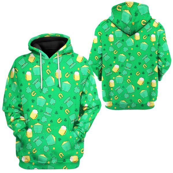 Gearhuman 3D St Patrick Suit Custom Tshirt Hoodie Apparel GK19027 3D Apparel