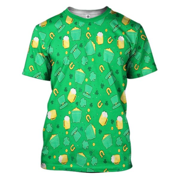 Gearhuman 3D St Patrick Suit Custom Tshirt Hoodie Apparel GK19027 3D Apparel T-Shirt S