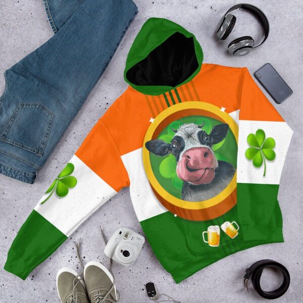 Gearhuman 3D St Patricks Day Cow Tshirt Hoodie Apparel GB26027 3D Apparel
