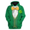 Gearhuman 3D St Patricks Day Leprechaun Custom Tshirt Hoodie Apparel GW190210 3D Apparel Hoodie S