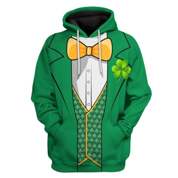 Gearhuman 3D St Patricks Day Leprechaun Custom Tshirt Hoodie Apparel GW190210 3D Apparel Hoodie S
