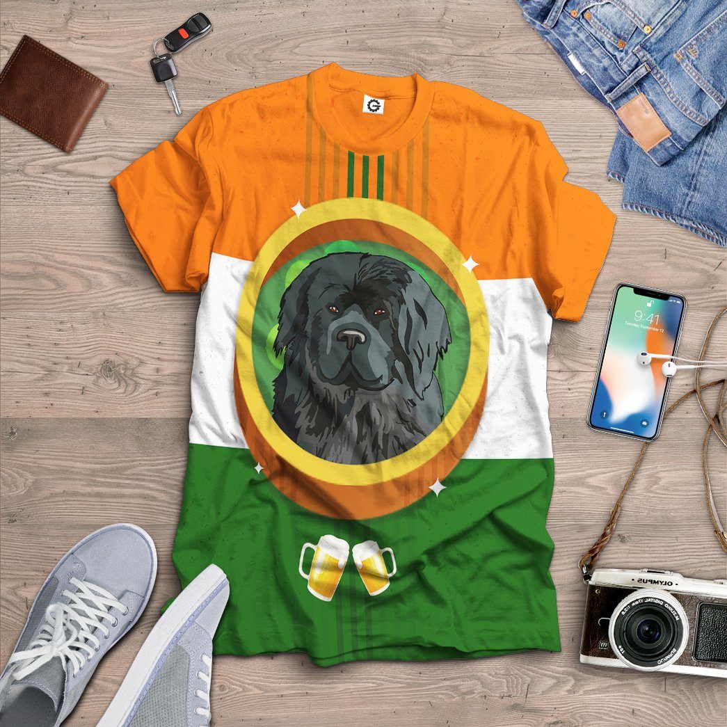 Gearhuman 3D St Patricks Day Newfoundland Tshirt Hoodie Apparel GB26025 3D Apparel