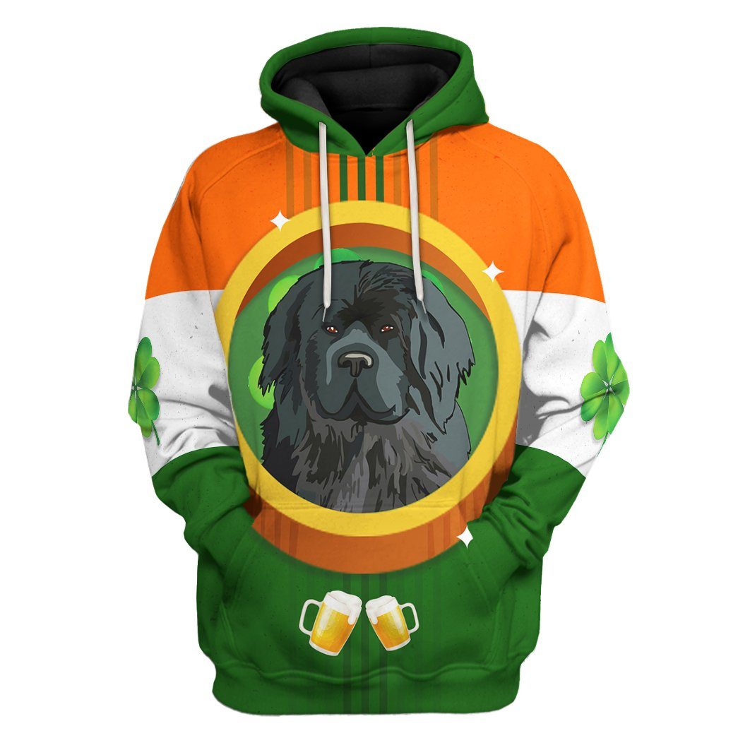 Gearhuman 3D St Patricks Day Newfoundland Tshirt Hoodie Apparel GB26025 3D Apparel Hoodie S
