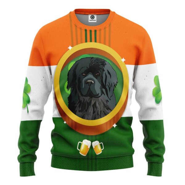 Gearhuman 3D St Patricks Day Newfoundland Tshirt Hoodie Apparel GB26025 3D Apparel Long Sleeve S
