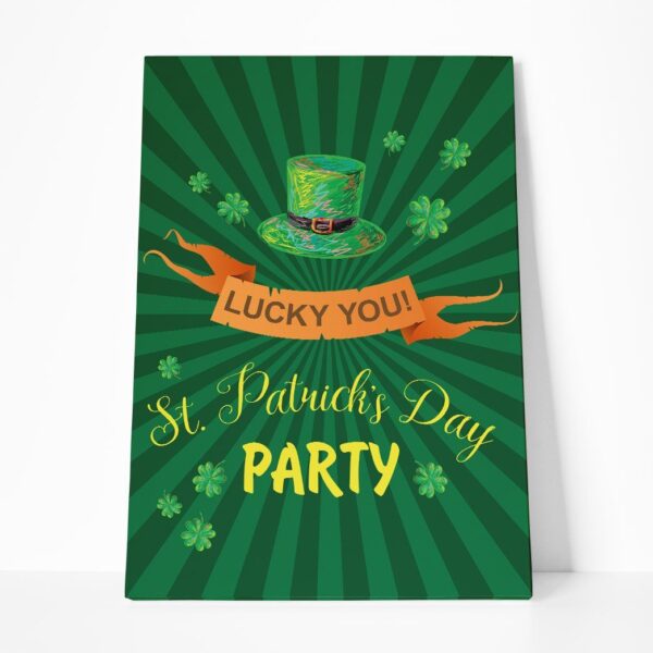 Gearhuman 3D St Patricks Day Party Custom Canvas GW03036 Canvas 1 Piece Non Frame M