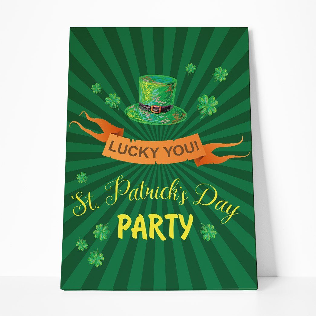Gearhuman 3D St Patricks Day Party Custom Canvas GW03036 Canvas 1 Piece Non Frame M
