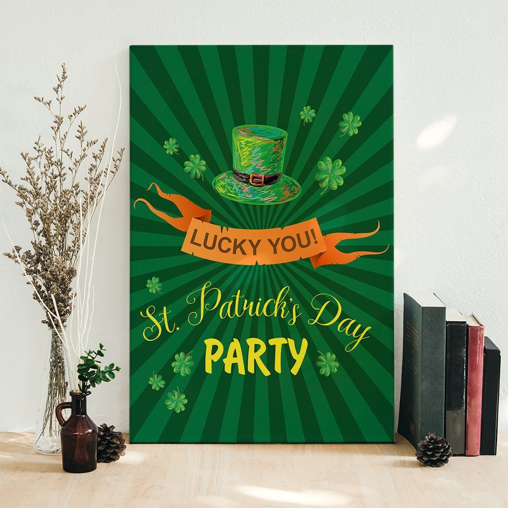 Gearhuman 3D St Patricks Day Party Custom Canvas GW03036 Canvas
