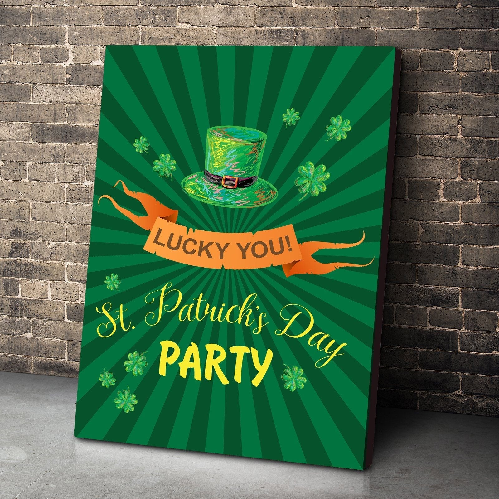Gearhuman 3D St Patricks Day Party Custom Canvas GW03036 Canvas