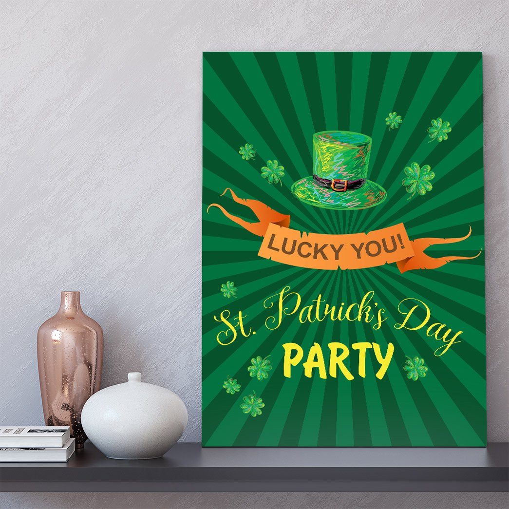 Gearhuman 3D St Patricks Day Party Custom Canvas GW03036 Canvas