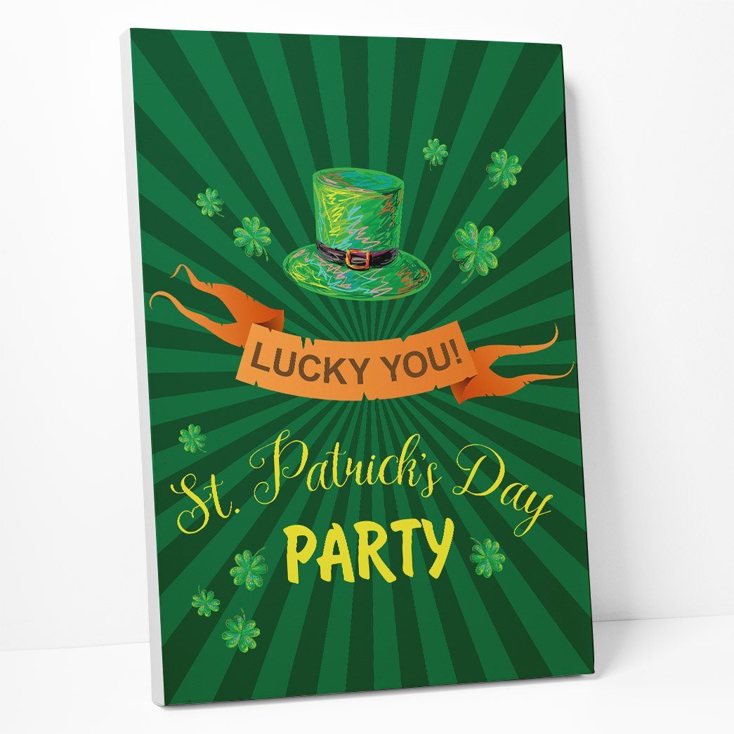 Gearhuman 3D St Patricks Day Party Custom Canvas GW03036 Canvas