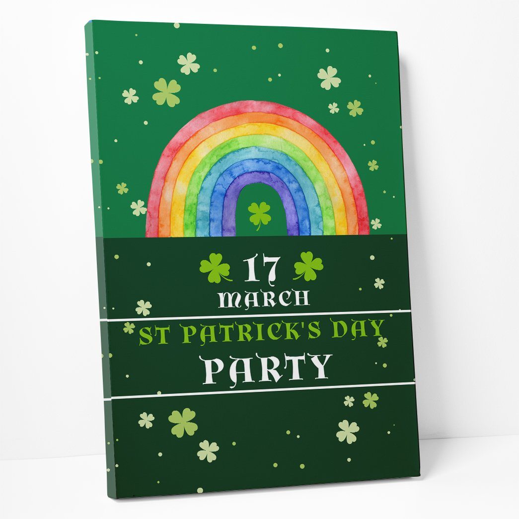 Gearhuman 3D St Patricks Day Party Custom Canvas GW03037 Canvas