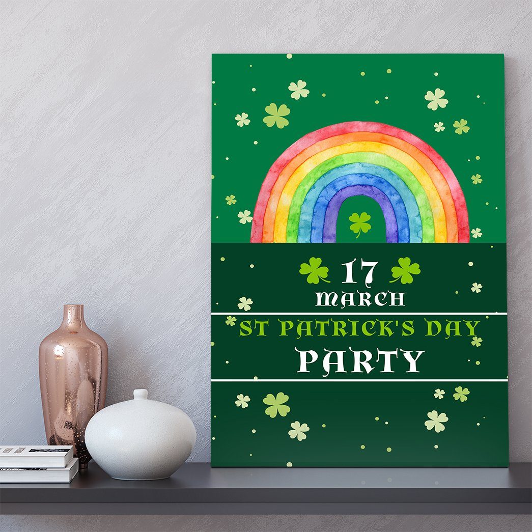 Gearhuman 3D St Patricks Day Party Custom Canvas GW03037 Canvas