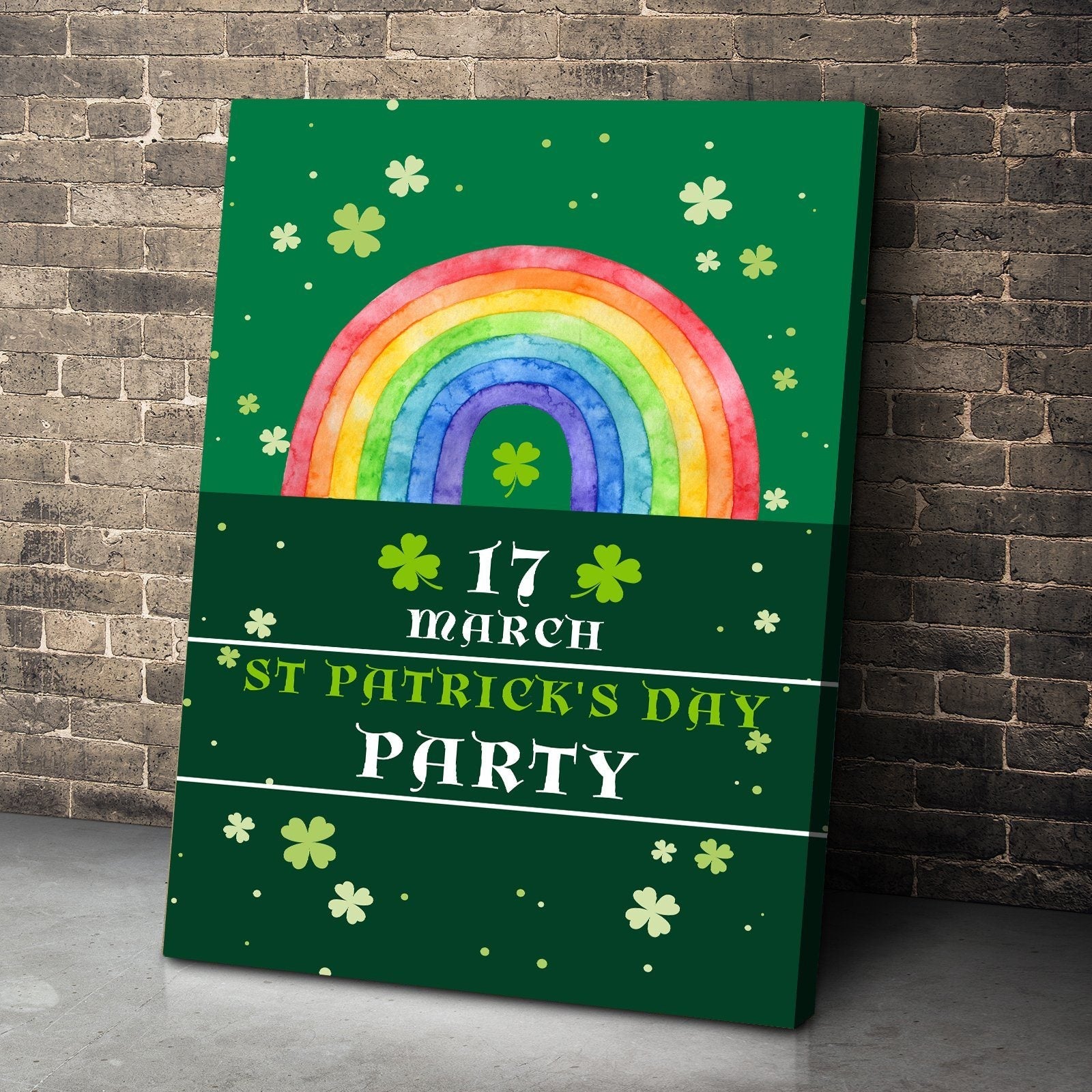 Gearhuman 3D St Patricks Day Party Custom Canvas GW03037 Canvas