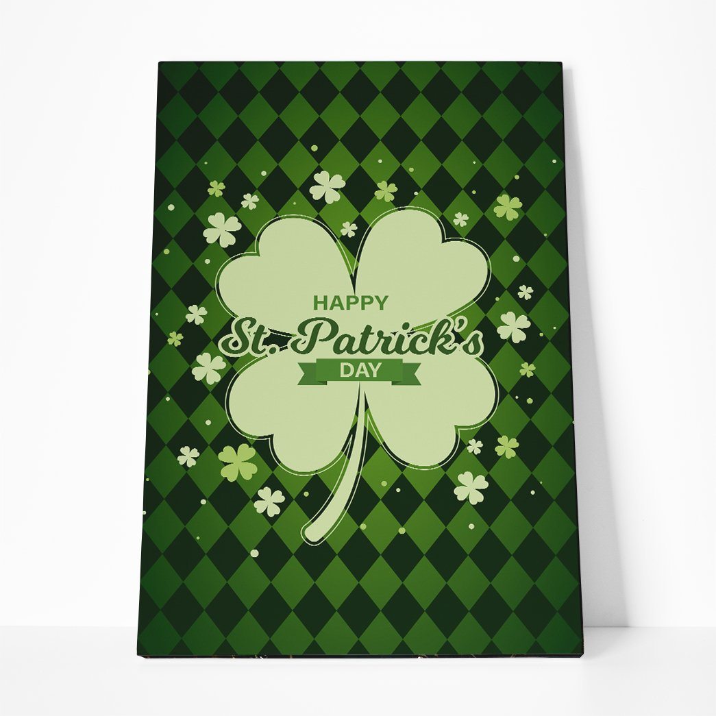 Gearhuman 3D St Patricks Day Shamrock Custom Canvas GW030310 Canvas 1 Piece Non Frame M