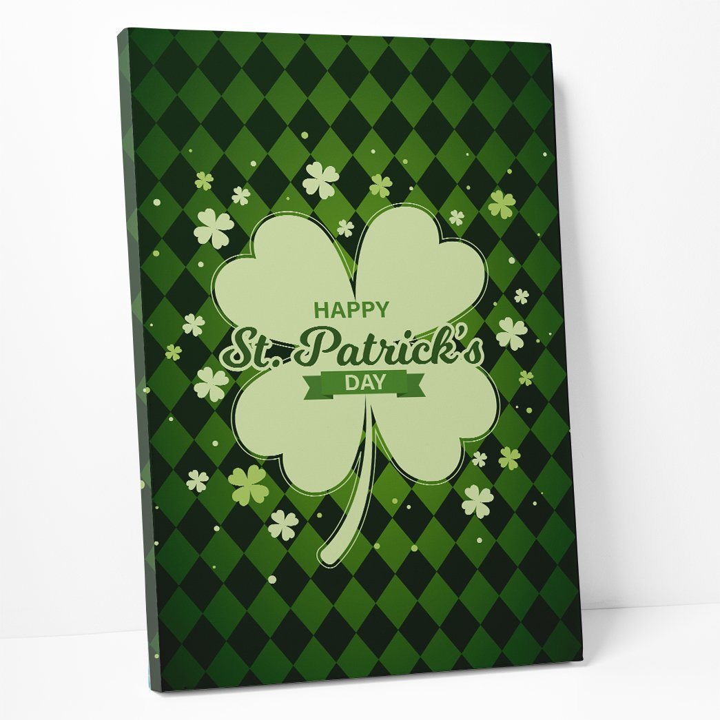 Gearhuman 3D St Patricks Day Shamrock Custom Canvas GW030310 Canvas