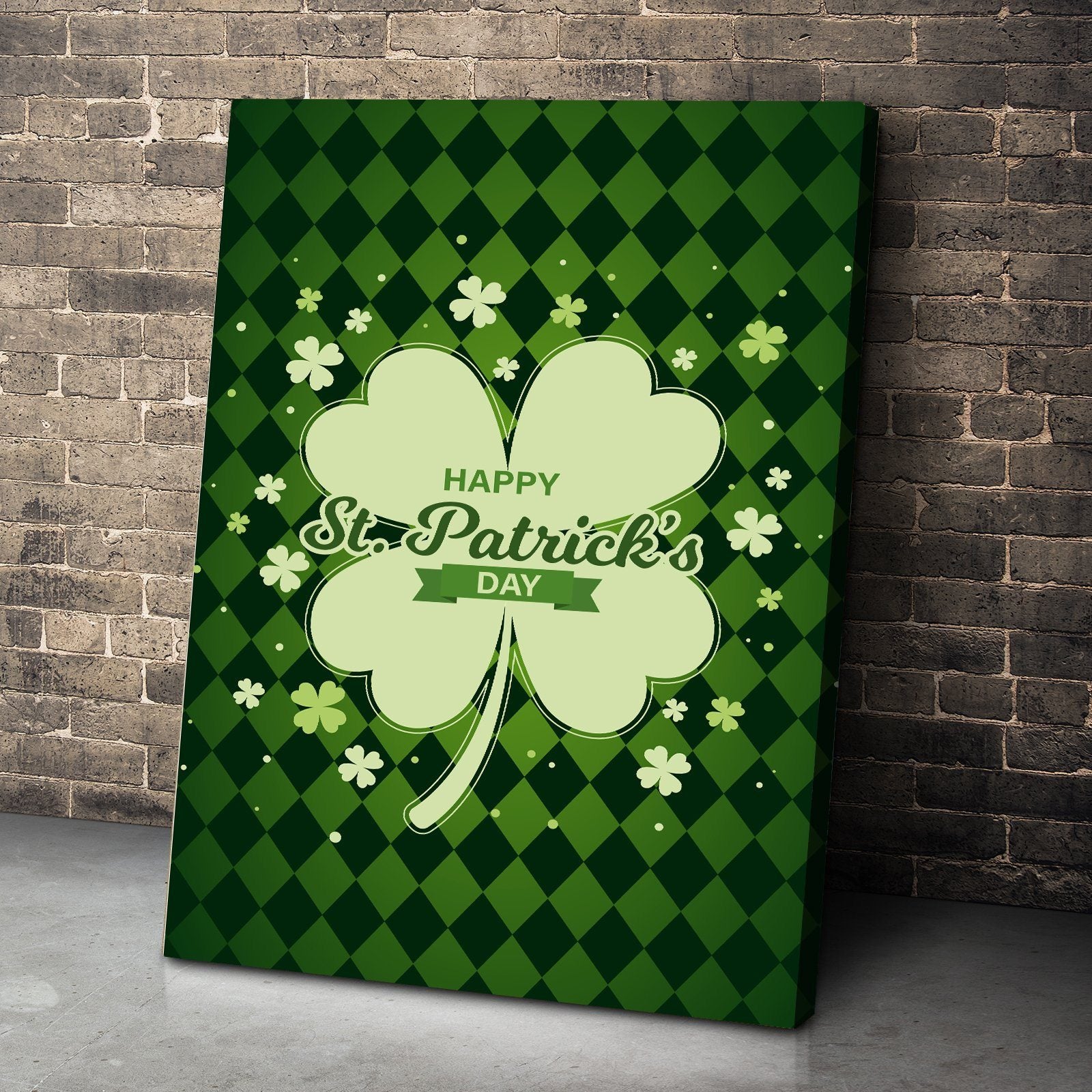 Gearhuman 3D St Patricks Day Shamrock Custom Canvas GW030310 Canvas