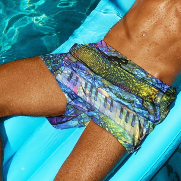 Gearhuman 3D Stained Glass Accordion Hawaii Shirt ZK2306211 Short Sleeve Shirt 