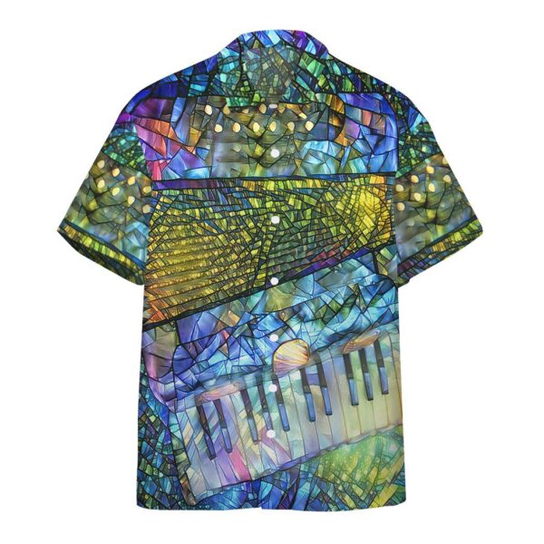 Gearhuman 3D Stained Glass Accordion Hawaii Shirt ZK2306211 Short Sleeve Shirt Short Sleeve Shirt S 