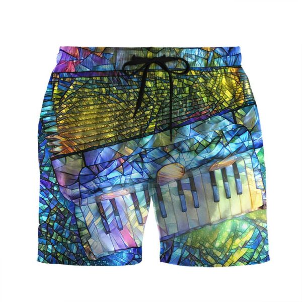 Gearhuman 3D Stained Glass Accordion Shorts ZK2306213 Men Shorts Beach Shorts S