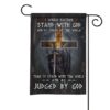 Gearhuman 3D Stand With God Judged By God Custom Flag GW2806215 House Flag House Flag S