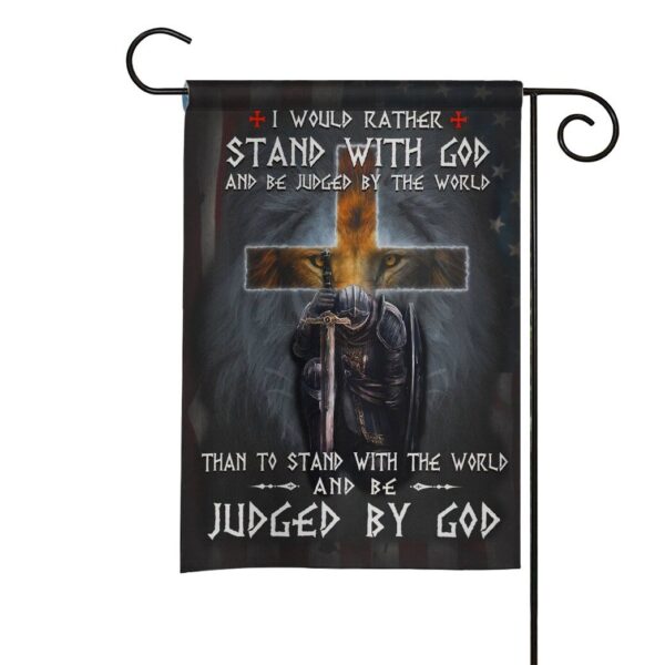 Gearhuman 3D Stand With God Judged By God Custom Flag GW2806215 House Flag House Flag S