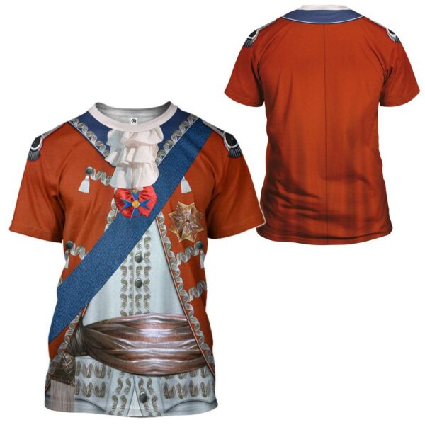 Gearhuman 3D Stanislaw August Poniatowski King of Poland Custom Tshirt Apparel GV07092 3D T-shirt