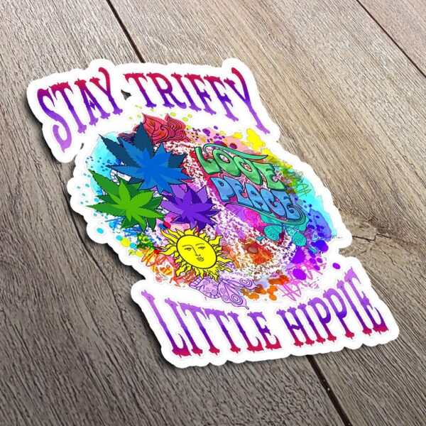 Gearhuman 3D Stay Strippy Little Hippie Sticker GV190210 Sticker