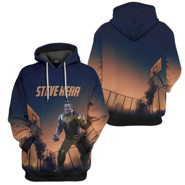 Gearhuman 3D Steve Ker Custom Hoodie Apparel GL18057 3D Custom Fleece Hoodies 