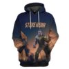 Gearhuman 3D Steve Ker Custom Hoodie Apparel GL18057 3D Custom Fleece Hoodies Hoodie S