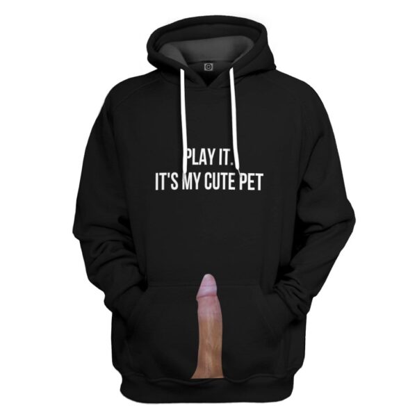 Gearhuman 3D Stop staring at my cock Play it David Custom Hoodie Apparel GV26073 3D Custom Fleece Hoodies Hoodie S 