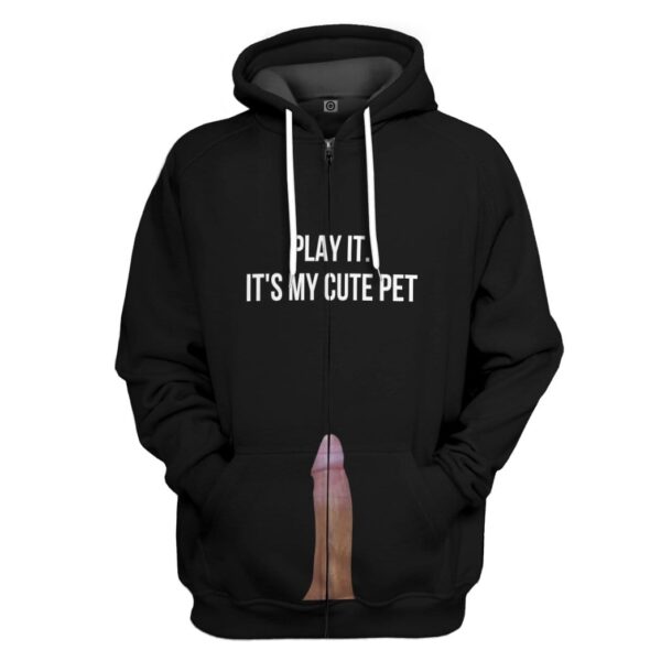 Gearhuman 3D Stop staring at my cock Play it David Custom Hoodie Apparel GV26073 3D Custom Fleece Hoodies Zip Hoodie S