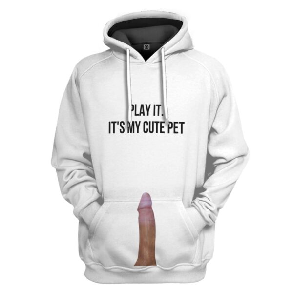 Gearhuman 3D Stop staring at my cock Play it David Custom Hoodie Apparel GV26076 3D Custom Fleece Hoodies Hoodie S 