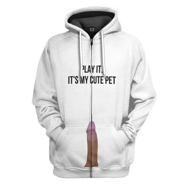 Gearhuman 3D Stop staring at my cock Play it David Custom Hoodie Apparel GV26076 3D Custom Fleece Hoodies Zip Hoodie S