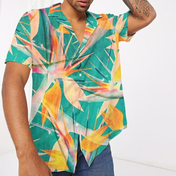 Gearhuman 3D Strelitzia Flower Hawaii Shirt ZC0306213 Hawai Shirt 
