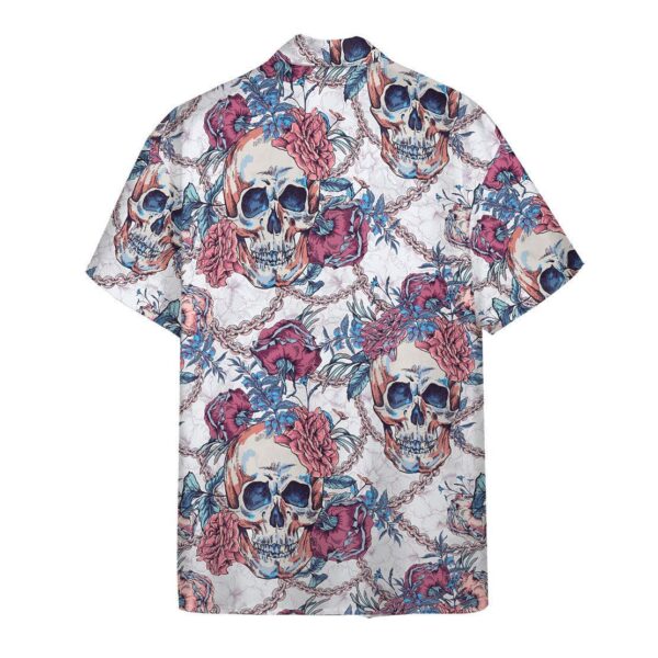 Gearhuman 3D Sugar Skull Hawaii Shirt ZZ2206213 Short Sleeve Shirt