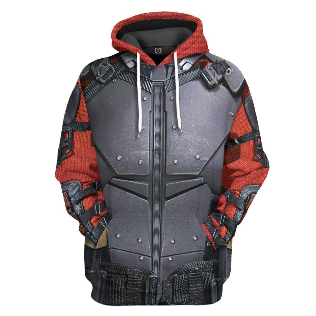 Gearhuman 3D Suicide Squad Deadshot Custom Hoodie Apparel GW29095 3D Apparel Hoodie S