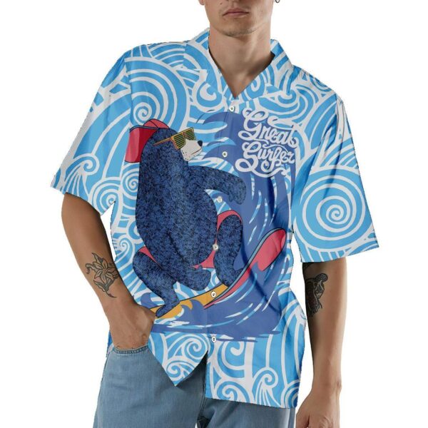 Gearhuman 3D Surfing Bear Hawaii Shirt ZK2705215 Hawai Shirt 